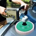 （New）3PC 4 inch Round Polihing Wheel Felt Wool Buffing Poliher Pad Buffer Dic Tool for Metal Marble Gla Rotary Poliher Abraive Tool. 