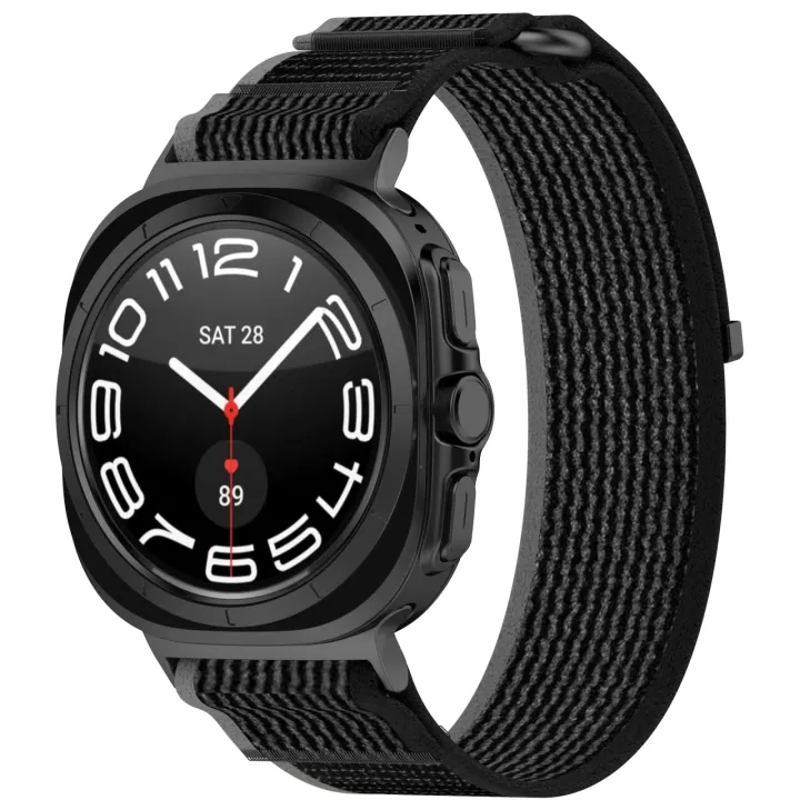 Watch%20Strap%20For%20Samsung%20Galaxy%20Watch%20Ultra%2047mm%20Hook%20and%20Loop%20Fastener%20Loop%20Nylon%20Watch%20Band%20-%20Image%202