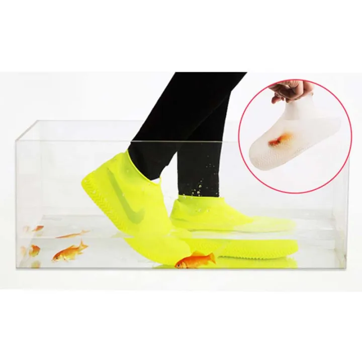 1%20Pair%20Waterproof%20Non-slip%20Silicone%20Shoe%20Sole%20High%20Elastic%20Wear-resistant%20Unisex%20Rain%20Boots%20Overshoes%20Reusable%20Shoes%20Cover%20-%20Image%203