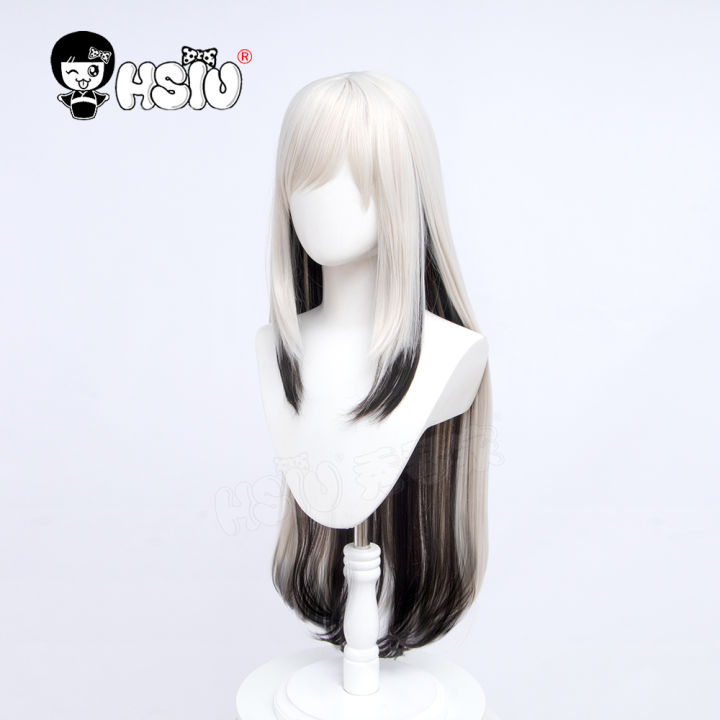 Mudrock%20cosplay%20Wig%20Arknights%20Cosplay%E3%80%8CHSIU%20%E3%80%8DFiber%20synthetic%20wig%20Milky%20white%20gray%20gradient%20black%20brown%20Long%20hair%20game%20Arknights%20-%20Image%204