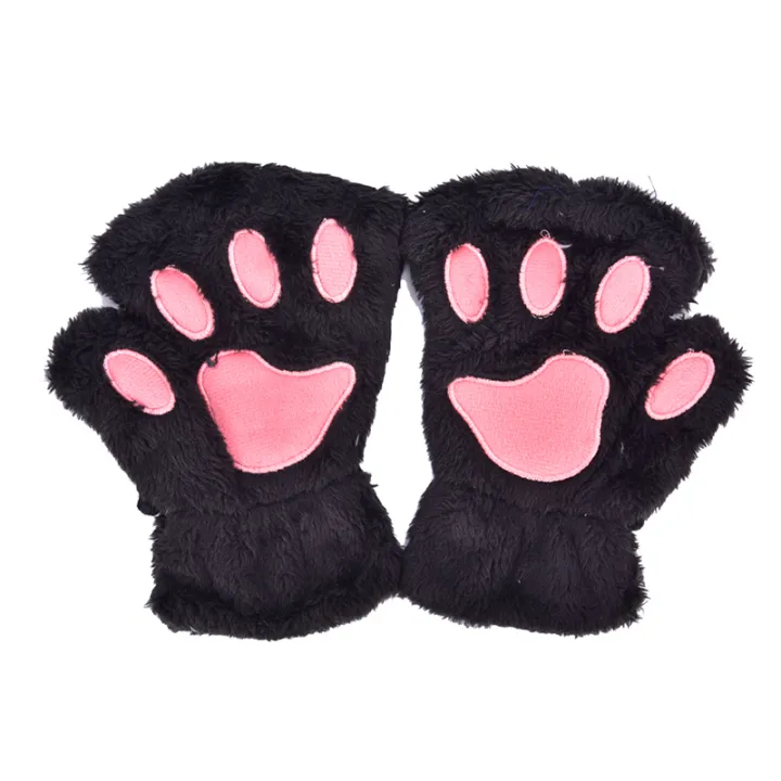 Cute%20Cat%20Claw%20Plush%20Mittens%20Fluffy%20Bear%20Gloves%20Costume%20Half%20Finger%20Party%20Gift-Cola%20Kids%20-%20Image%209