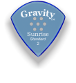 Gravity Picks Sunrise - Standard Size, 2mm, with Multi-hole Grip Handcrafted Acrylic Guitar/Bass Pick with an 80-degree Bevel and Multi-hole Grip. 