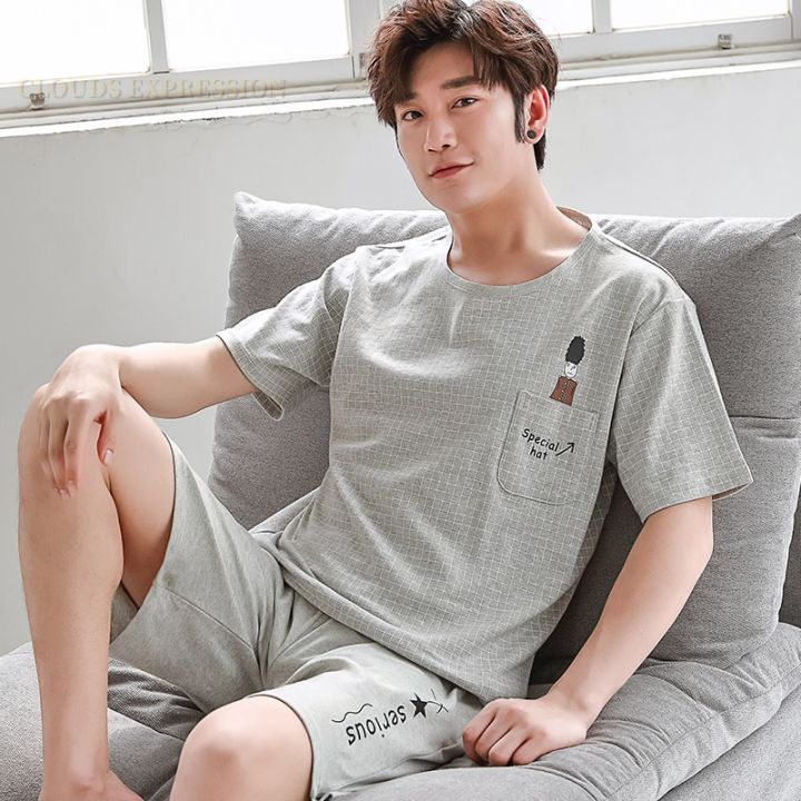 Summer%20Men%20Pyjamas%20100%25Cotton%20Cartoon%20Pajamas%20Set%20Casual%20Short%20Sleepwear%20Pyjamas%20Night%20Suits%20Pijamas%20Plus%20Size%204XL%20Homewear%20PJ%20-%20Image%202