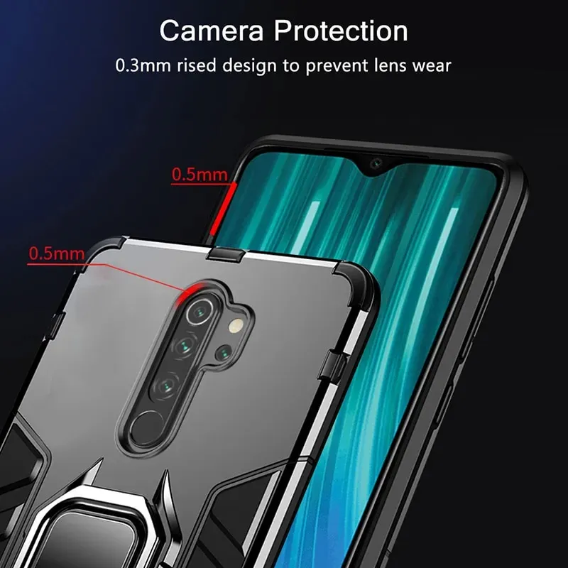 Shockproof Armor Case For Xiaomi Mi Lite Mi8 SE Cases Stand