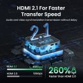 Mini HDMI Adapter 8K 60Hz 4K 120Hz Mini HDMI Male to HDMI 2.1 Female Converter For Laptop Graphics Card Micro HDMI Extension. 