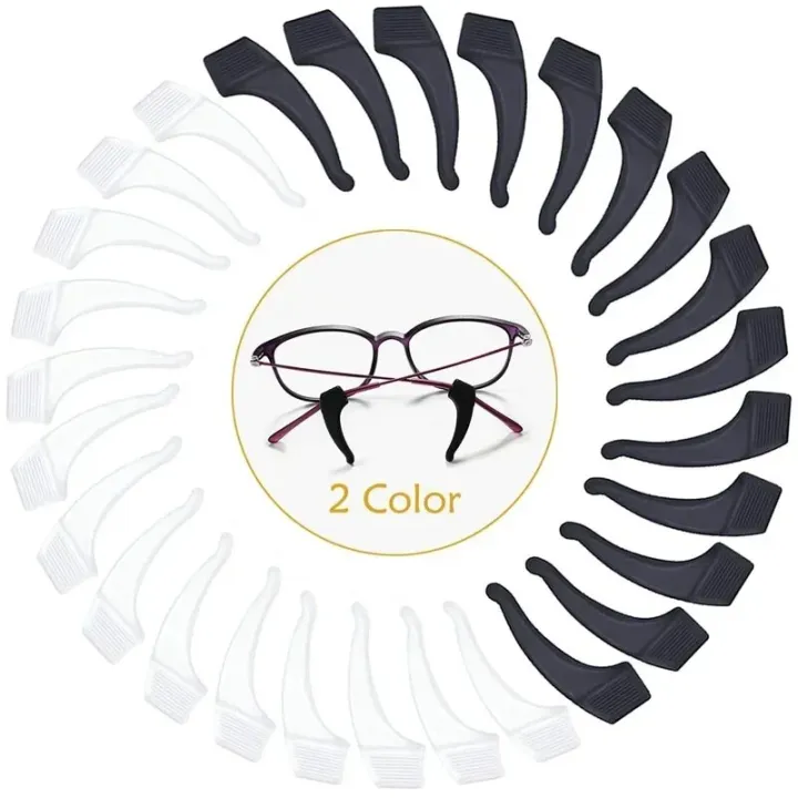 5/20pairs%20Silicone%20Anti-slip%20Ear%20Hook%20for%20Glasses%20Elastic%20Grip%20Temple%20Tip%20Stoppers%20Holder%20Eyeglasses%20Eyewear%20Retainer%20Holders%20-%20Image%202