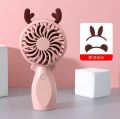 Handheld Fan Cartoon Summer Desktop Student Mini Electric Fan USB Charging Portable Mini Astro Fan.