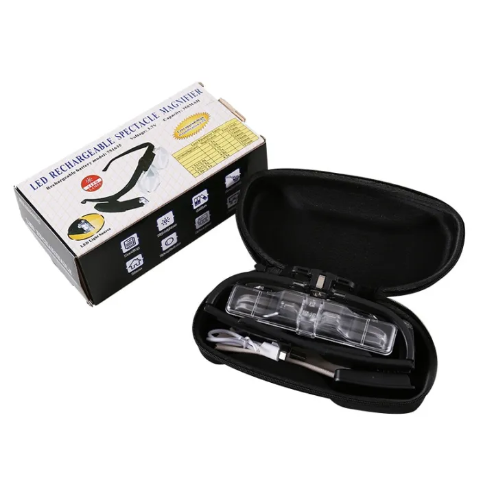 Head%20Glasses%20Magnifying%20Glass%20USB%20Rechargeable%20Monocle%20Glasses%20Magnifying%20Glass%20Led%20Watchmaker%20Repair%20Wearing%20Glasses%20Magnifier%20-%20Image%203