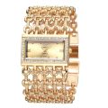 UTHAI W29 New Watch For Women Fashion Light luxury Square Diamond Quartz Watches Clock Lady's Gold Stainless Steel Bracelet. 