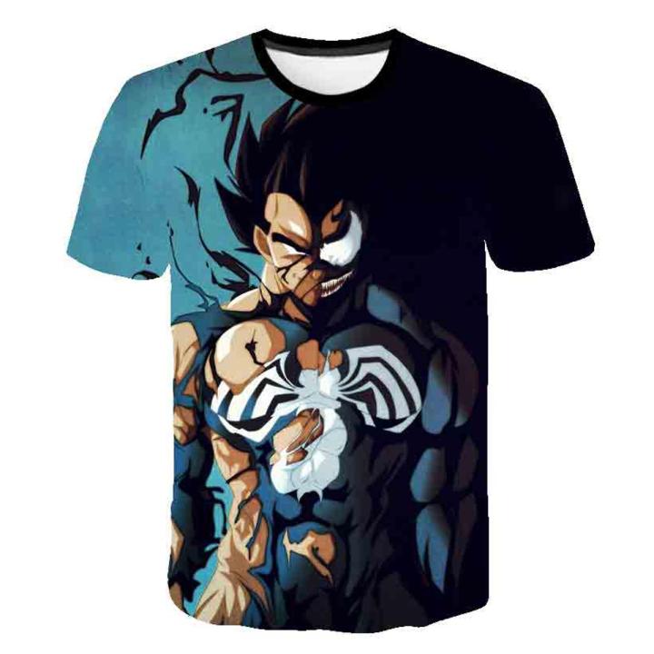 Disney Marvel Venom Fashion Men's T-shirt Summer Short-Sleeved