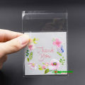 100 pcs x Thank You Printed (7x7cm) Plastic Bag Self Adhesive OPP Packaging Cellophane Gift Bags. 