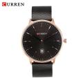 CURREN 8302 Men Quartz Movement Wristwatches Fashion&Casual Stainless Steel Band Alloy Case Auto Date. 