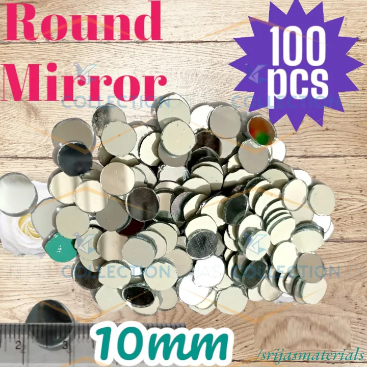 10mm%20(1cm)%20Round%20Shape%20Small%20Glass%20Mirror%20Pieces%20%7C%20Lippan%20Art,%20Embroidery,%20Jewellery%20Making,%20Mosaic%20Tiles%20&%20DIY%20Crafts%20-%20Image%206