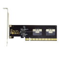 XHHDQES PCIe 4.0 X16 to 4 Ports NVMe-Compatible Expansion Card PCI-E Gen4/3 SlimSAS 8I SFF8654 Graphics Card Adapter. 