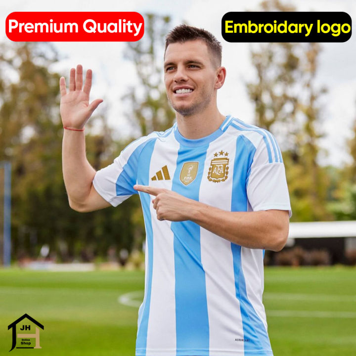 Argentina Copa America Jersey 2024 - Thai Fabrics - Short Sleeve - New Football Jersey - Copa America 2024 Design - Premium