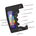 4PCS BT-886 Digital Battery Tester Battery Check Display Battery Voltage Meter Silver. 