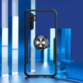 Phone Case OPPO F15 Back Cover Magnetic Transparent Clear Armor Ring Shockproof Back Cover for OPPO F15 Case.