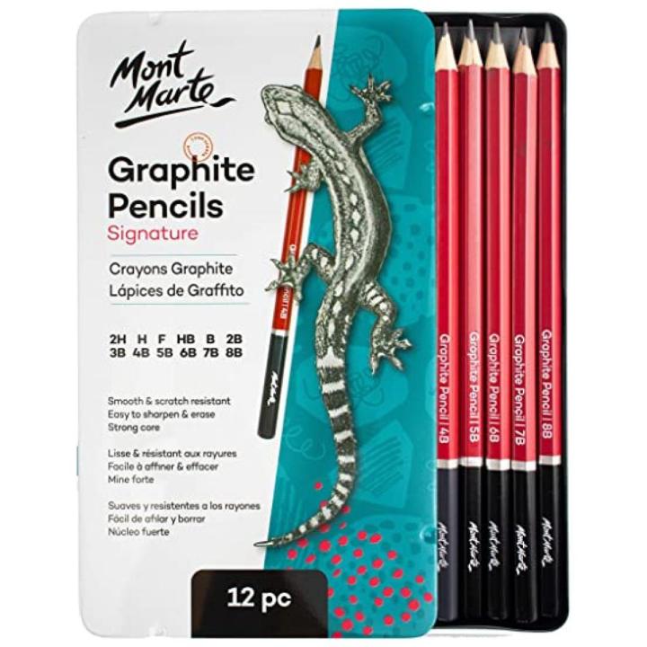 Mont Marte Signature Graphite Pencils 12pce