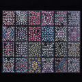 Cross border henna flower nail stickers, nail stickers, cute cherry blossom nail stickers, 3D adhesive filling, coloring nail stickers for kids.