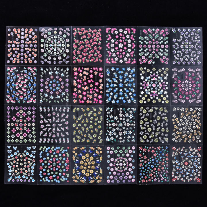 Cross%20border%20henna%20flower%20nail%20stickers,%20nail%20stickers,%20cute%20cherry%20blossom%20nail%20stickers,%203D%20adhesive%20filling,%20coloring%20nail%20stickers%20for%20kids%20-%20Image%202