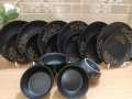 Ceramic Exclusive  24 pcs black  dinner Set. 