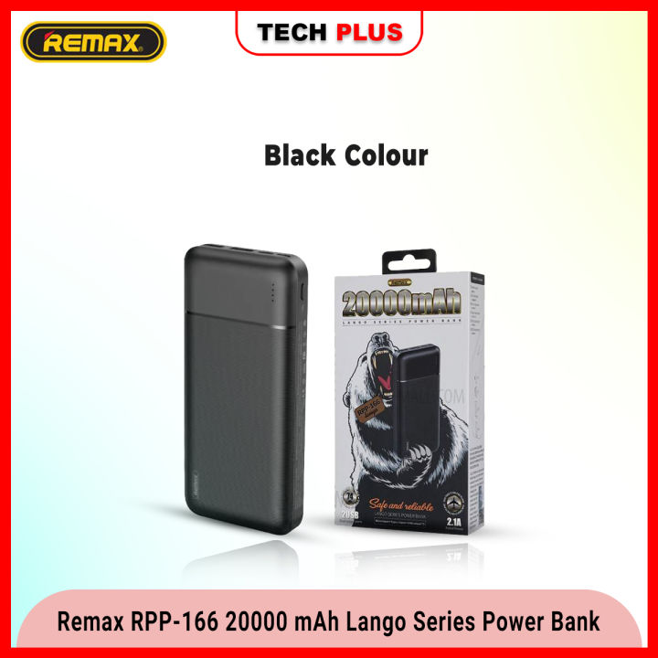 Remax RPP-166 Lango Series 12W 20000mAh Power Bank 2.1A Dual USB Output ...
