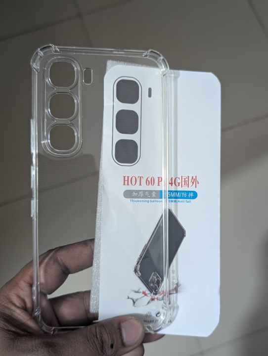 Infinix Hot 60 Pro 4G Premium Silicone Case Crystal Clear Soft TPU Ultra-Thin Transparent Flexible Protective Mobile Phone Back Cover