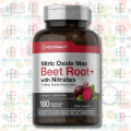 Horbaach Nitric Oxide Beet Root and Precursor with Nitrates, 180 Capsules. 