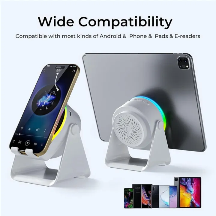 Smartphone%20Holder%20with%20Wireless%20Induction%20Speaker,%20Bluetooth%20Speaker,%20Cell%20Phone%20Stand,%20Stereo%20Sound,%20RGB%20Ambient%20Light%20-%20Image%208