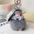 【HOT】 Cute Plush Keychain Sleeping Baby Doll Keychain Plush Kpop Accessories Pompom Keyring Toys For Girls Kawaii Keychain Bag Pendant.