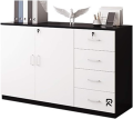 RK Modern and Trendy Engineered Wood  File Cabinets Solid Wood Frame Key Lock Horizontal File Cabinet & Kitchen Cabinet. 