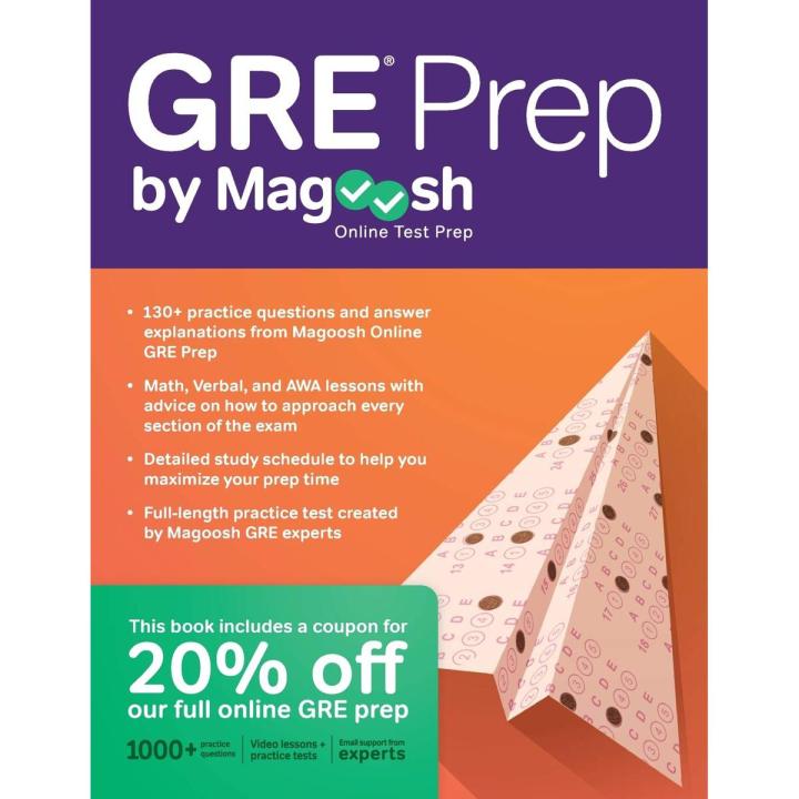 GRE Prep by Magoosh (White Print)