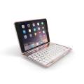 Keyboard Case Apple IPad Mini 1/2/3 7 Colors Folio Backlit Light Colorful Bluetooth Keyboard Case With Executive Multi Function Case For IPad Mini 1/2/3 7.9 Inch (Silver).