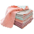 Kitchen Supplies Absorbent Hanging Towel Coral Fleece Tea Towel Microfiber Cleaning Towel Kitchen Car Cleaning- Kitchen Towel.