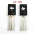 5Pcs MJE13003 E13003 13003 NPN Transistor 400V 4A 40W Electronic Power Transistor NPN Switch Mode High Voltage Triode Transistor TO-126. 