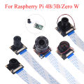 Raspberry Pi Day/Night Vision Camera Module 65°/75°/130°/175° 5MP Webcam With Sensor IR Light For Raspberry Pi 4B/3B+/3B Zero W.