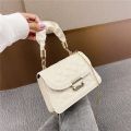 2024 Summer New Fashion Chain Bag Bag Women's Niche Crossbody Small Square Bag Simple Quilted Armpit Bag Shoulder Bag. 