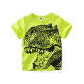 2023 Summer T Shirt Children Boys Short Sleeve O-Neck Cotton T-shirt Dinosaur Cartoon Tops Tees Kids Clothes Dropshipping. 