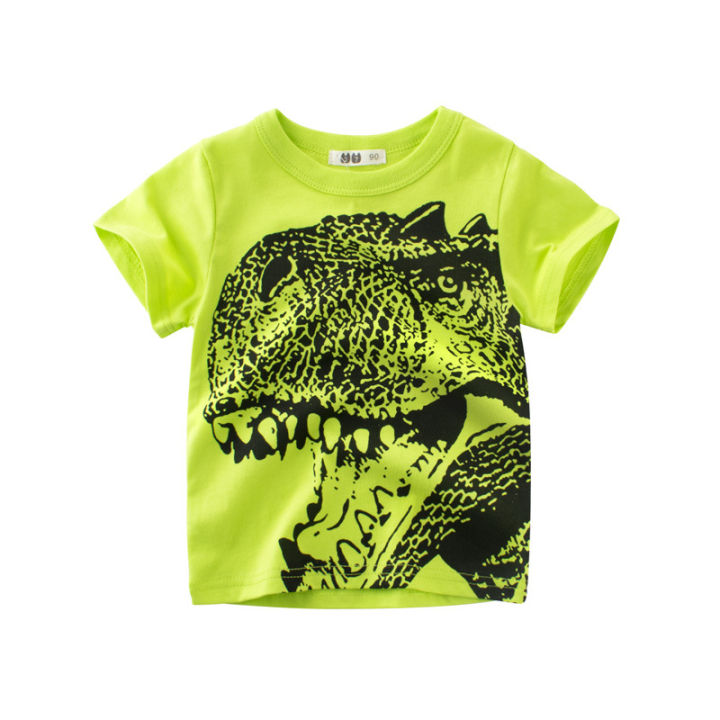 2023%20Summer%20T%20Shirt%20Children%20Boys%20Short%20Sleeve%20O-Neck%20Cotton%20T-shirt%20Dinosaur%20Cartoon%20Tops%20Tees%20Kids%20Clothes%20Dropshipping%20-%20Image%202