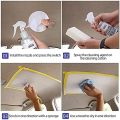 Car Interior Cleaning Agent Ceiling Cleaner,Interior Roof Fabric Flannel Leather Seat Decontamination,Multi-Purpose Cleaning Agent with Rag. 