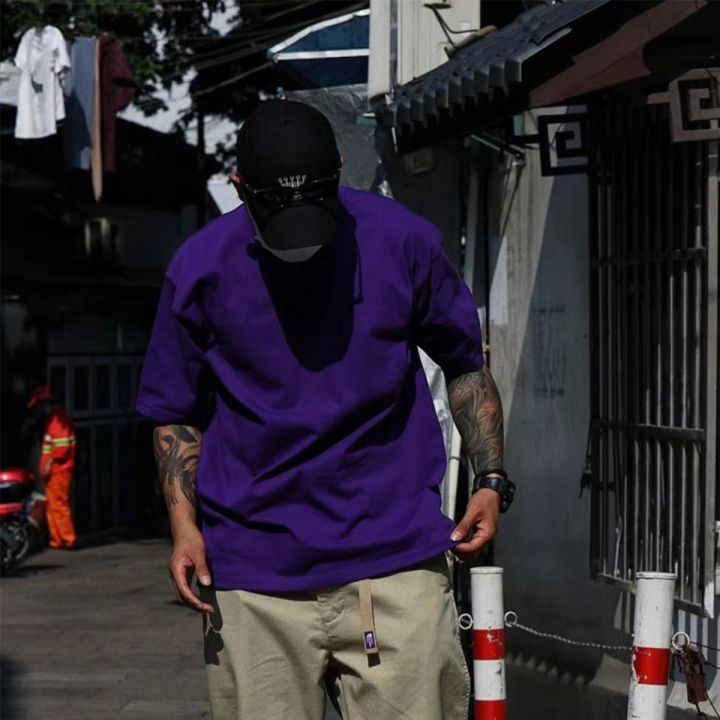 ExtFine%20210GSM%20100%25%20Cotton%20T-shirts%20For%20Men%202023%20Oversized%20Basic%20T%20Shirt%20Drop-Shoulder%20Tshirt%20Streetwear%20Tops%20Tee%20K2Y%20-%20Image%202