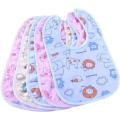 2 Pcs Soft Cotton Bibs for Baby- Multicolor. 