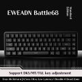 EWEADN BATTLE68 Gaming Keyboard E-Sport Special Magnetic Switch Keyboard 8K Polling Rate 0.125MS Ultra Low Latency 0.02mm RT DKS. 