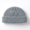 New Fashion Men's Beanie Winter Knit Hat Boy Skullcap Sailor Cap Cuffs Retro Navy Short Hat Solid Color UniAutumn Warm Cap. 