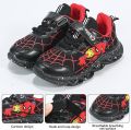 Spiderman Baby Light Shoes | Breathable Mesh Kids Sport Sneakers | Disney Casual Shoes for Boys.
