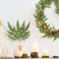 40PCS Artificial Green Cypress Tree Leaf Pine Needle Leaves Branch Christmas Wedding Home Office Hotel Decoration B. 