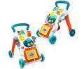 Glaceon Sit-to-Stand Learning Walker Baby Walking Toys,Push Pull Toys - Adjust Speed, Non-Slip, Prevention O-Leg with Music,Mirror,Book - 0-3 Year Old.