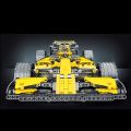 1:10 yellow racing car blocks 1084pcs Technic Formula 1 Exclusive Car Building Blocks Set. 