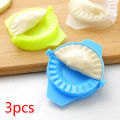3 Pieces Different Sizes Momo Dumpling Maker Kuli Pitha maker Mold Press Dow-Made of heavy-duty food-grade plastic for durability. 