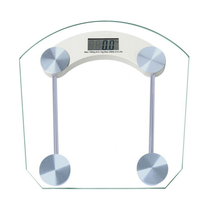 Personal Weight Machine Human Body Digital Weighing Scale (TRANSPARENT)